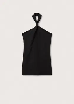 پیراهن کوتاه زنانه مشکی منگو