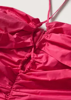 پیراهن کوتاه زنانه سرخابی منگو