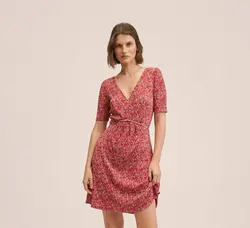 پیراهن کوتاه زنانه قرمز منگو