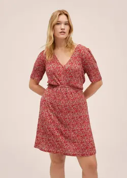 پیراهن کوتاه زنانه قرمز منگو