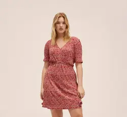 پیراهن کوتاه زنانه قرمز منگو