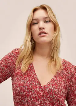 پیراهن کوتاه زنانه قرمز منگو