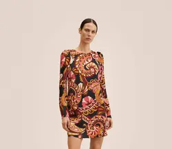 پیراهن کوتاه زنانه صورتی منگو