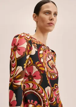 پیراهن کوتاه زنانه صورتی منگو