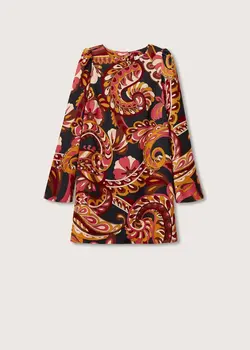 پیراهن کوتاه زنانه صورتی منگو