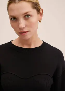 پیراهن کوتاه زنانه مشکی منگو