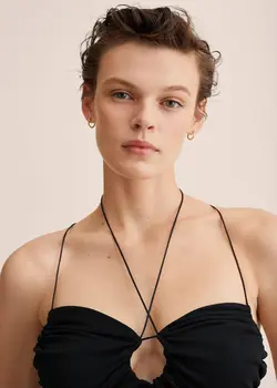 پیراهن کوتاه زنانه مشکی منگو