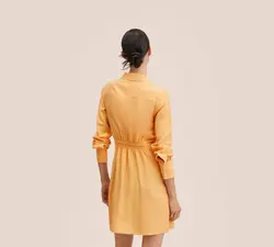 پیراهن کوتاه زنانه نارنجی منگو