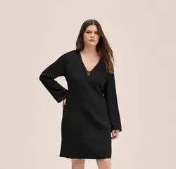 پیراهن کوتاه زنانه مشکی منگو