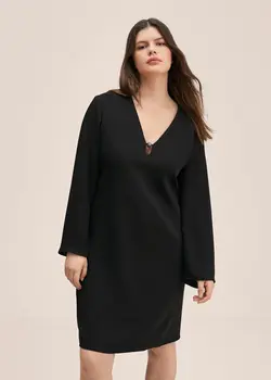 پیراهن کوتاه زنانه مشکی منگو