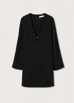 پیراهن کوتاه زنانه مشکی منگو