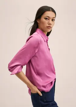 شومیز زنانه صورتی منگو