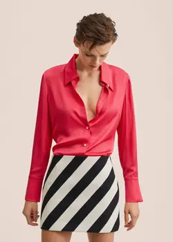 شومیز زنانه سرخابی منگو