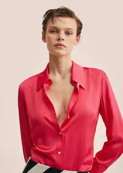 شومیز زنانه سرخابی منگو