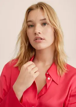 شومیز زنانه سرخابی منگو