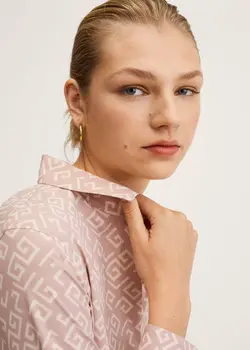 شومیز زنانه صورتی منگو