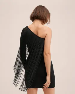 پیراهن کوتاه زنانه مشکی منگو