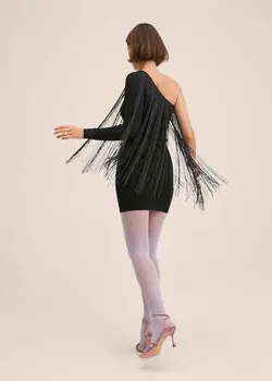 پیراهن کوتاه زنانه مشکی منگو