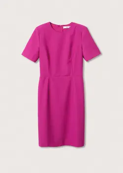 پیراهن کوتاه زنانه صورتی منگو