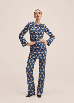 پیراهن کوتاه زنانه آبی منگو