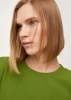 پیراهن کوتاه زنانه سبز منگو