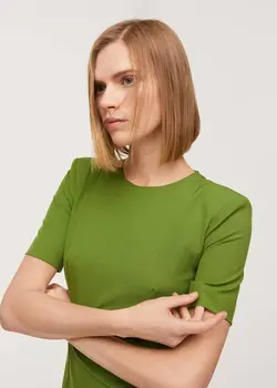 پیراهن کوتاه زنانه سبز منگو