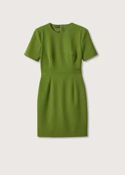 پیراهن کوتاه زنانه سبز منگو