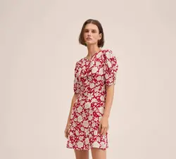 پیراهن کوتاه زنانه قرمز منگو