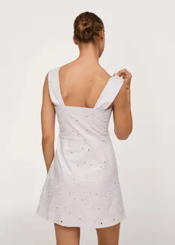 پیراهن کوتاه زنانه بنفش منگو