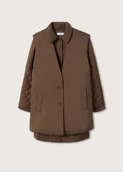 پافر زنانه قهوه ای منگو