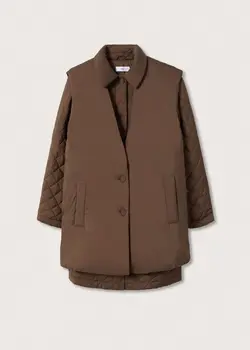 پافر زنانه قهوه ای منگو