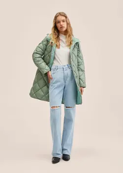 پافر زنانه سبز نعنایی منگو