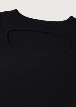 پیراهن میدی زنانه مشکی منگو