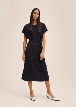 پیراهن میدی زنانه سرمه ای منگو