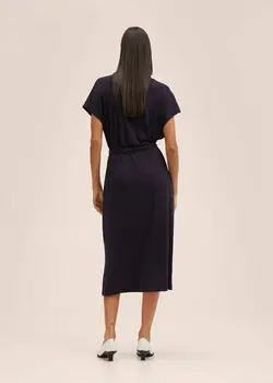 پیراهن میدی زنانه سرمه ای منگو