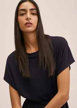 پیراهن میدی زنانه سرمه ای منگو