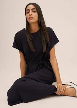 پیراهن میدی زنانه سرمه ای منگو