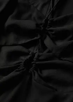 پیراهن میدی زنانه مشکی منگو