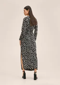 پیراهن میدی زنانه مشکی منگو