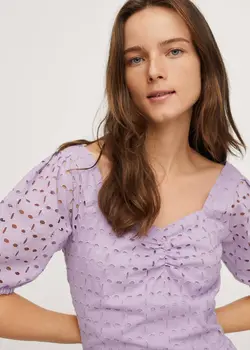 پیراهن میدی زنانه بنفش منگو