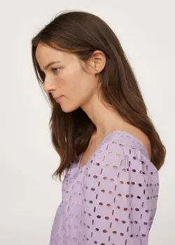 پیراهن میدی زنانه بنفش منگو