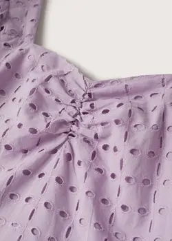 پیراهن میدی زنانه بنفش منگو