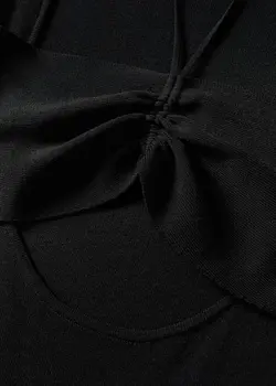 پیراهن میدی زنانه مشکی منگو