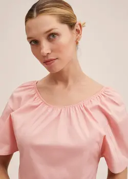 پیراهن میدی زنانه صورتی منگو