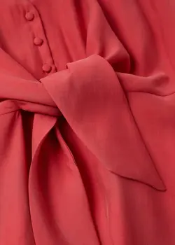 پیراهن میدی زنانه قرمز منگو