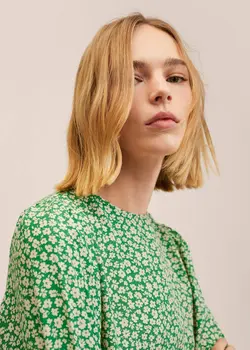 پیراهن میدی زنانه سبز منگو