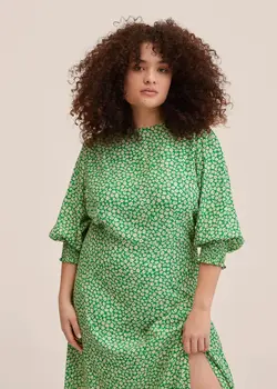 پیراهن میدی زنانه سبز منگو