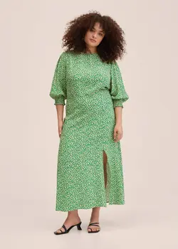 پیراهن میدی زنانه سبز منگو