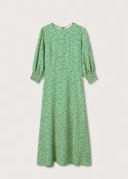 پیراهن میدی زنانه سبز منگو