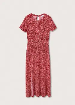 پیراهن میدی زنانه قرمز منگو